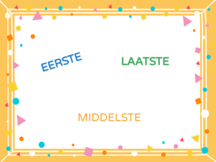 Eerste laatste middelste by Sandy