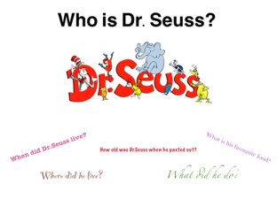 Ellie & Owen H, Dr Seuss. by Mr swallow