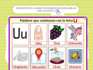 Encontrar la vocal U  by gema