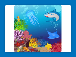 Encontre os animais marinhos by Aline Morais