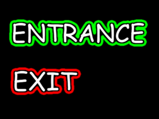 Entrance and Exit Signs by Erin Altieri