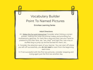 Errorless Learning First 5 Animals by Danae D