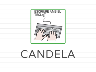 Escriure Candela al teclat by Joan 23