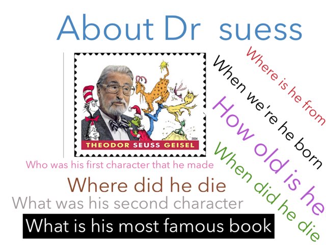 Evan & Tilly Dr Seuss by Mr swallow