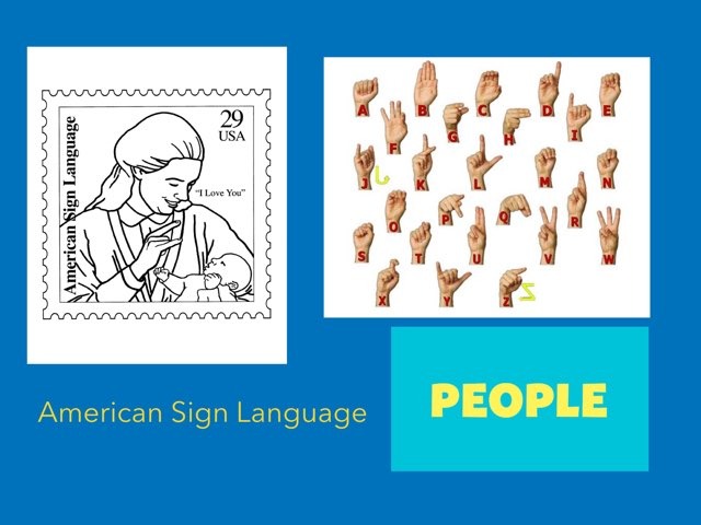 Sign Language: People | Online English Games for desktop and mobile ...