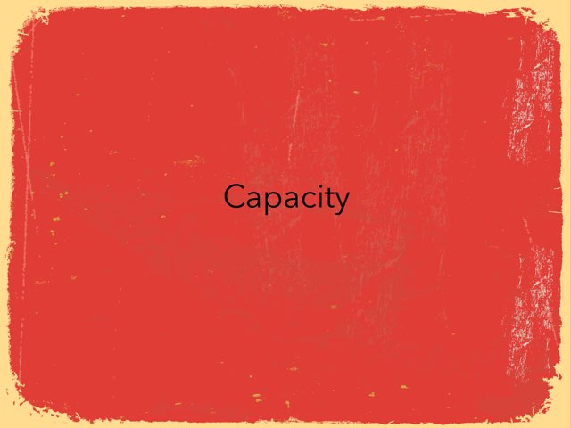 Capacity  by James Wall