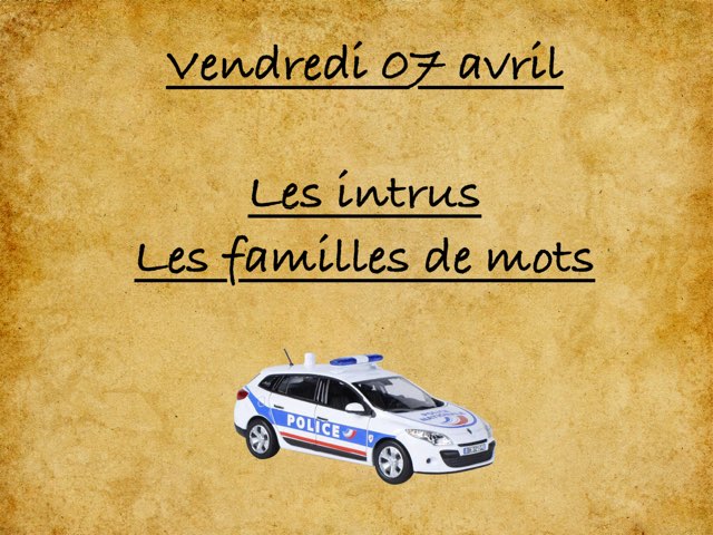 M - Ven07 - Intrus Et Familles by Caroline Gozdek