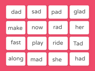 Find The Words... -ad words and Lesson 6 and 7 Review by Holly Alvis