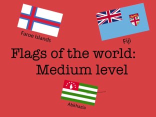 Flags Of The World: Medium Level by Deborah Adio