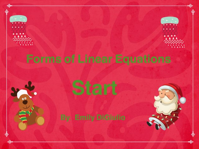 Forms of linear equations Free Games online for kids in Nursery by ...