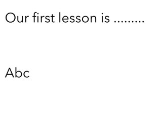 School lesson by Kelsi meehan