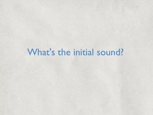 Initial sound /c/
 by Emily Rushforth