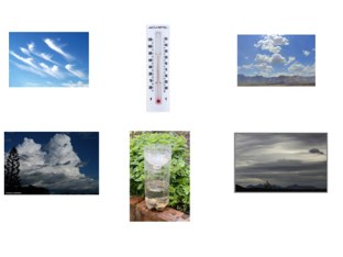 Tap and hear a description of clouds and weather tools. by Lynne Peabody