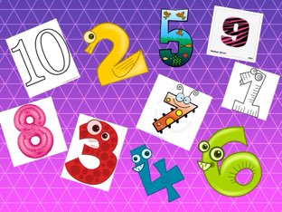 Numbers to 10  by Helen Burt