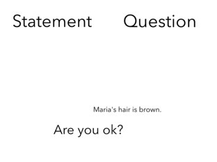 Statement question by Maria Rushbrooke