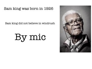 Sam king by Goose Green