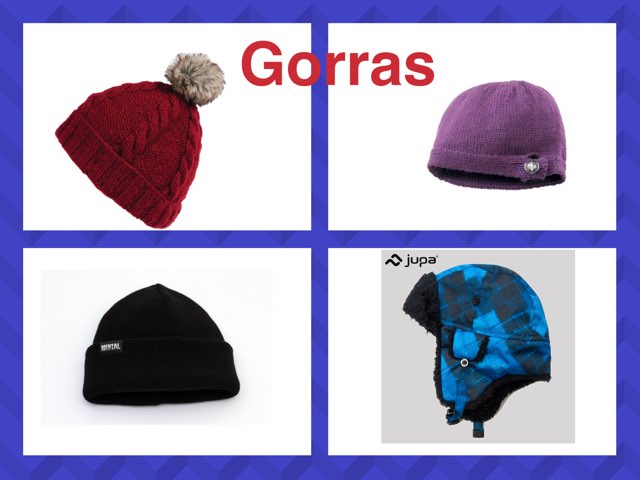 Vocabulary for winter  clothing.  by Maria Flores-Mancera