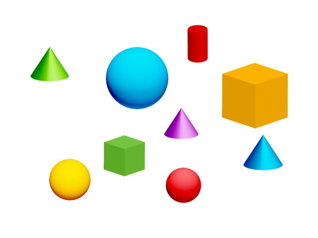 3D Shape and Color Recognition
 by Becky Belka