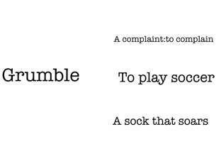 This game is for my vocabulary. by Grace Chin