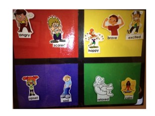 Touch each color quadrant in the mood meter.  by Daryl Cantor