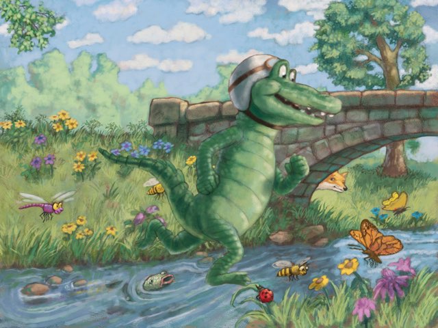 Great Amphibian Roaming In The Wild by Suzanne McMillan