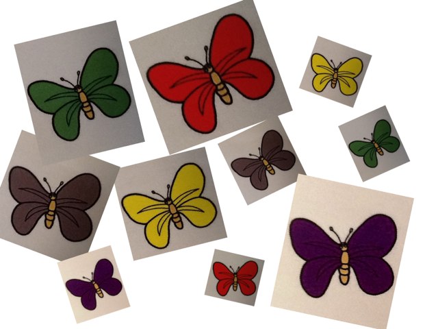 Groot of klein met kleuren.  by Inge Sta