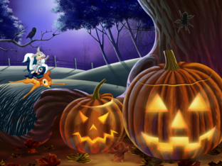 Halloweenzoekspel by Femke Huygens