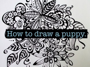 How To Draw A Cute Puppy by Nicole Dockins