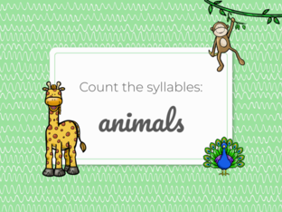 How many syllables? Animals by Katie ..