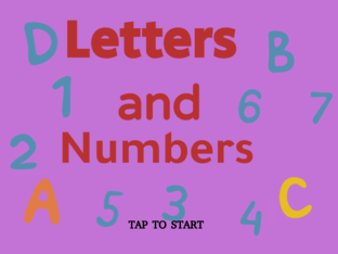 IDENTIFYING LETTERS AND NUMBERS by sean