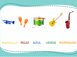 INSTRUMENTOS MUSICALES Y COLORES Juegos online gratis para ninos en preescolar por Estrella De La Flor Martin