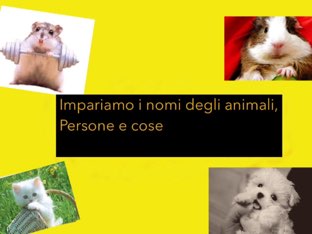 Impariamo I Nomi Degli Animali,persone E Cose by Irina Nazarov