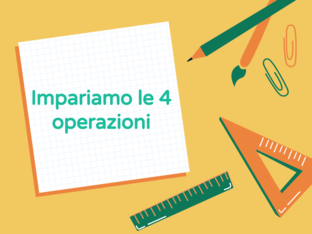 Impariamo le 4 operazioni by Cinzia Cortesi