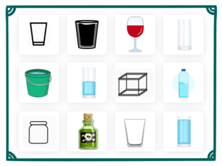 Inhoud: leeg-halfvol-vol by Cathy Van Der Vekens