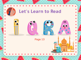 Iqra 1 Page 13 by Fatin Najiha