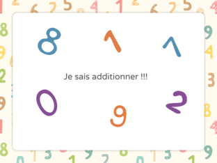 Je sais additionner  by 