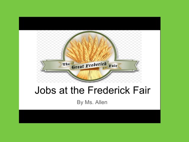 Jobs at the Frederick Fair by Racquel allen