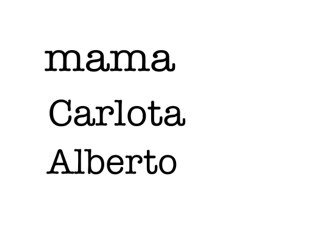 Nombre by Carmen Alberto