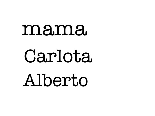 Nombre by Carmen Alberto