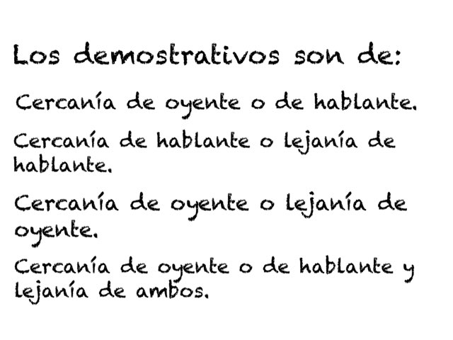 Los demostrativos by Etienne Ferrer-Davison