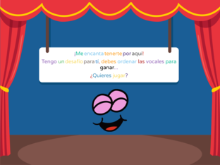 Juego de ordenar vocales by Paola Gil