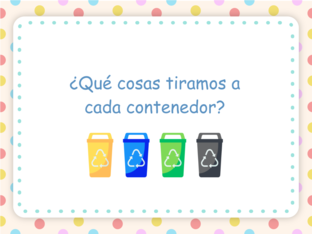 Juego interactivo reciclaje Juegos online gratis para ninos en preescolar por Celia Blanco Sanchez