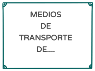 Jugamos con los medios de transporte by Mª Luisa Moragón Mesas