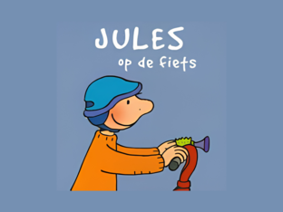 Jules op de fiets by helga Smets