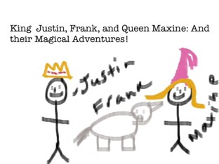 King Justin and Queen Maxine  by Max Abrams