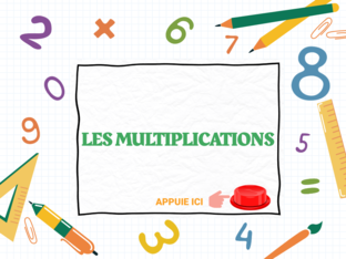 LES MULTIPLICATIONS : la table de 8 by Nawel