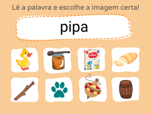 Lê a palavra e escolhe a imagem by Telma Rosa