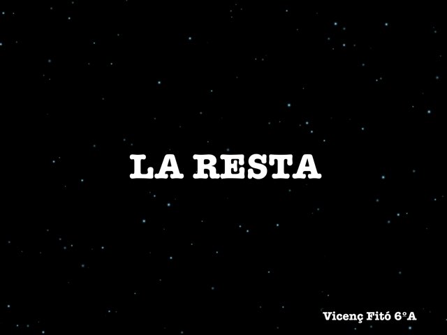 La Resta by Vicenç Fitó