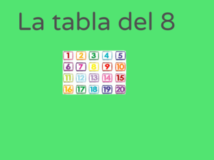 La tabla del 8 by Jose Tomas García Flórez