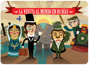 La vuelta al mundo en 80 días  by Purificación Serrano Caballero